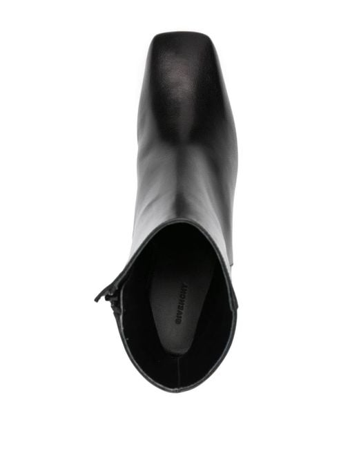 Givenchy Black 50mm Logo-plaque Leather Boots