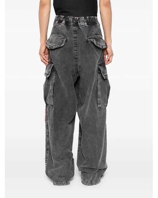 Maison Mihara Yasuhiro Black Amateur Sewn Military Trousers for men