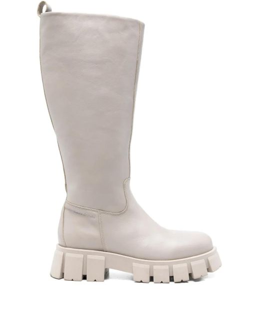 Marc O' Polo White 50Mm Leather Boots