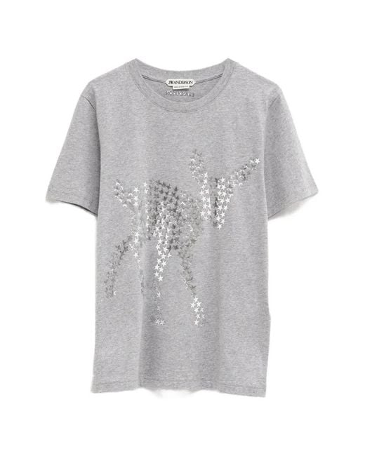 J.W. Anderson Gray Star-Motif T-Shirt