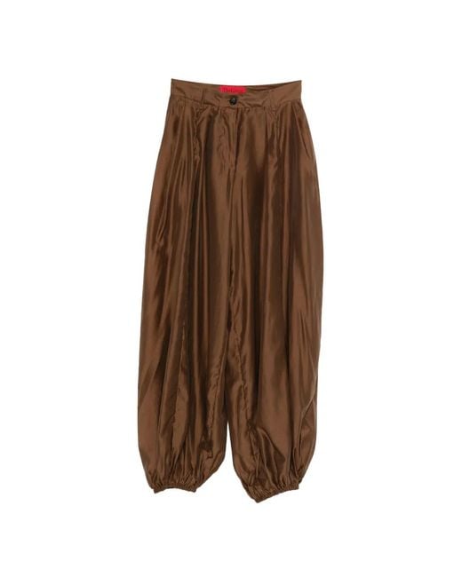 Thelatest Brown Dilan Balloon Trousers