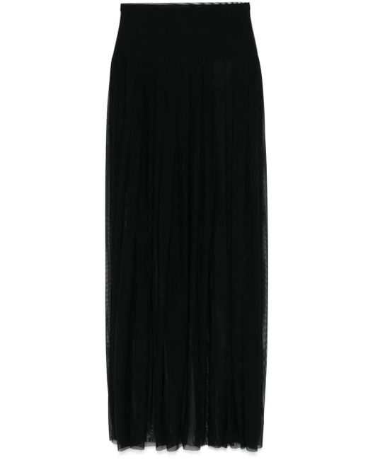 Norma Kamali セミシアー スカート Black