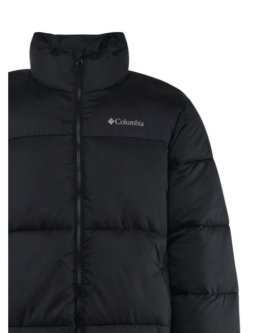 Columbia Black Chest-Logo Padded Jacket for men