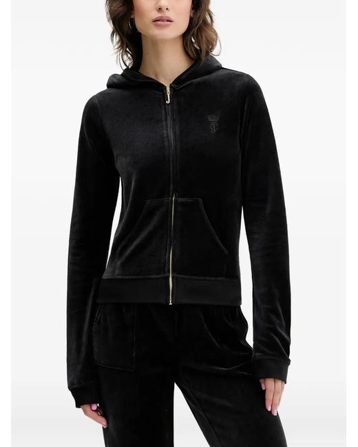 Juicy Couture Black Pocket Zip-Fastening Hoodie