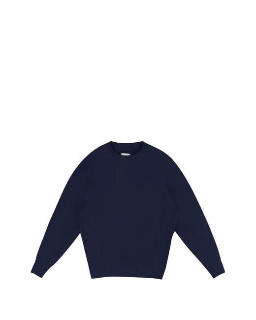 Aimé Leon Dore Blue Logo-Embroidered Crew-Neck Sweater for men