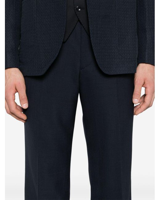Lardini Blue Tailored Wool Trousers for men