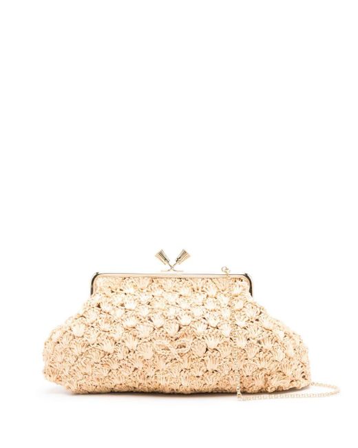 Anya Hindmarch Natural Large Maud Clutch