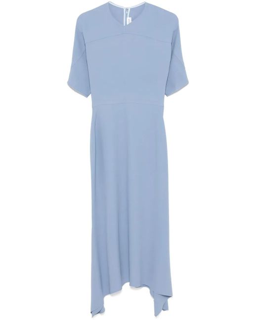 Victoria Beckham フォールド ドレス Blue