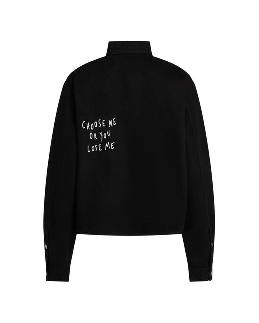 Karl Lagerfeld Black X Pietro Terzini Boxy Cotton Overshirt