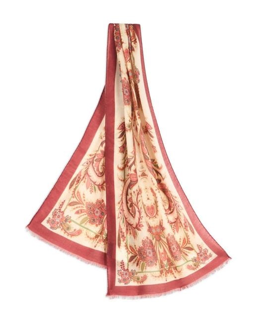 Etro Pink Silky Scarves