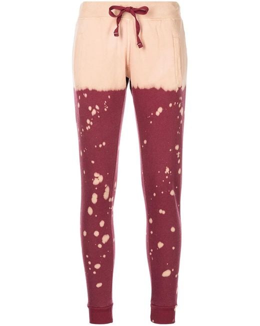 LA DETRESSE Red Slim Fit Track Pants