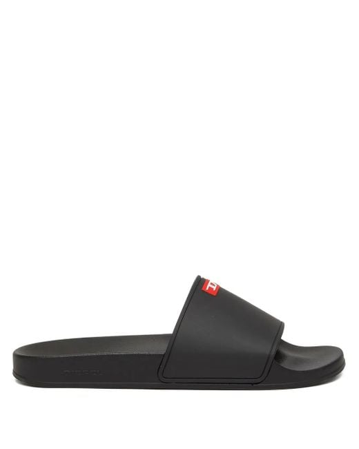 メンズ DIESEL Sa-swim フラットサンダル Black