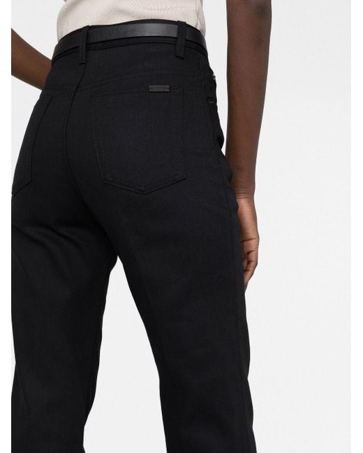 Saint Laurent Black High-waisted Denim Jeans