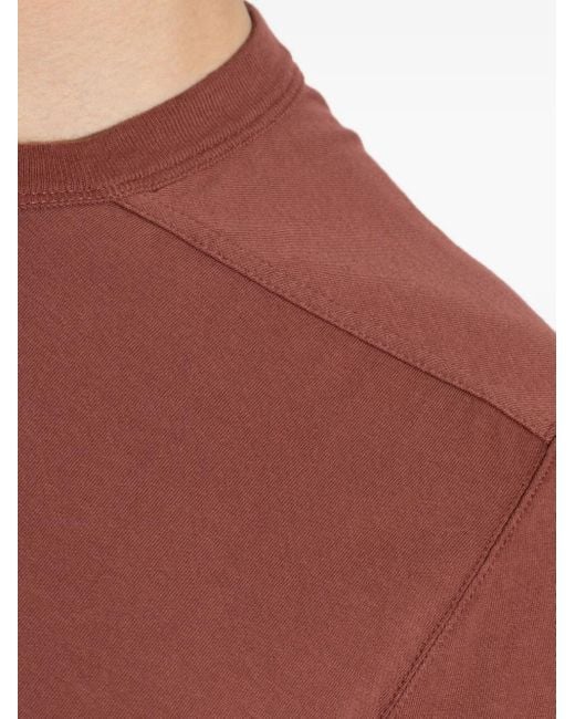 Rick Owens Red Short-Sleeve Crew-Neck T-Shirt for men