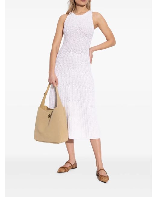 Max Mara Brown Crochet Ballet Flats