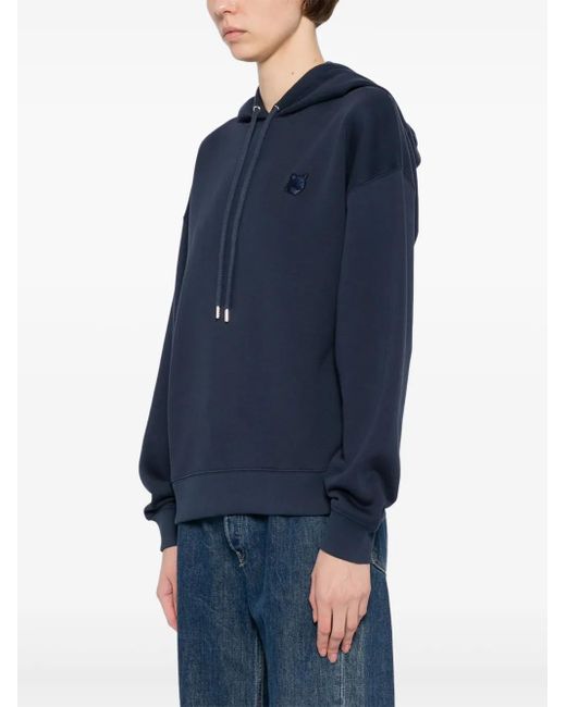 Maison Kitsuné Blue Bold Fox Head Patch Hoodie