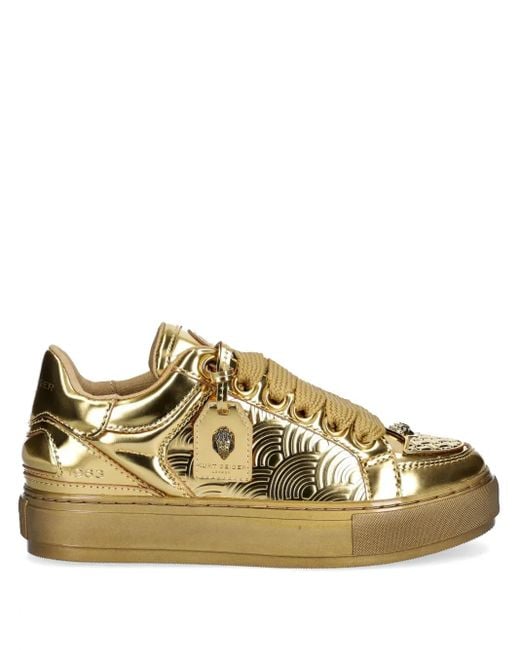 Kurt Geiger Metallic Southbank Tag Sneakers
