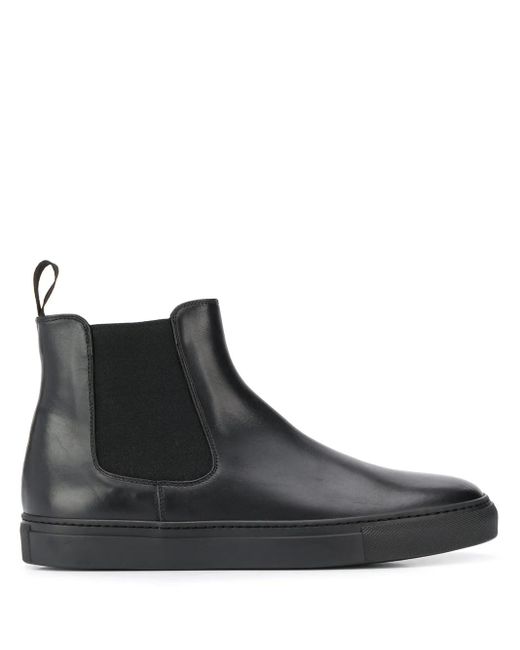 Scarosso Black Tommaso Leather Chelsea Boots for men