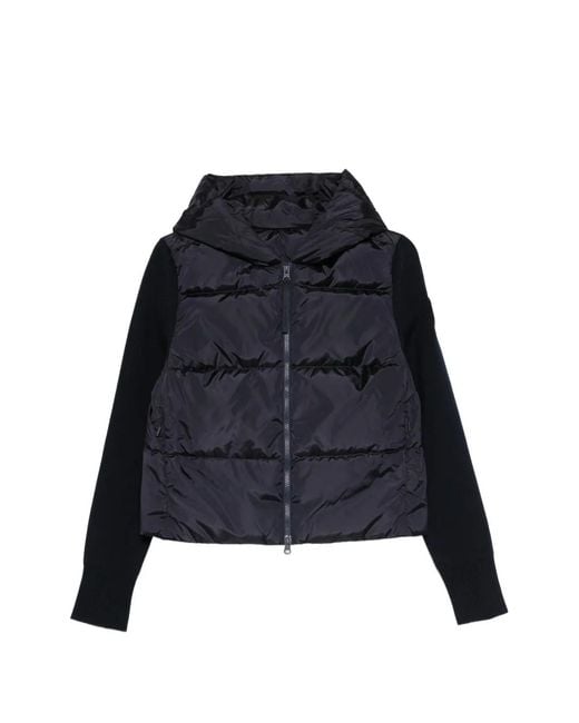 Canada Goose Blue Hybridge Wide Quilt Hooded Jacket