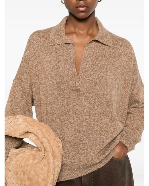 Be You Natural Collared Sweater