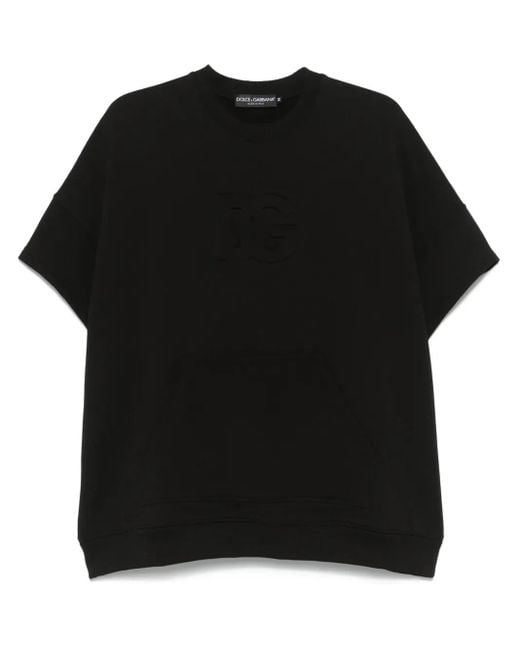 Dolce & Gabbana Sweatshirt Mit Logo-Prägung in Black für Herren