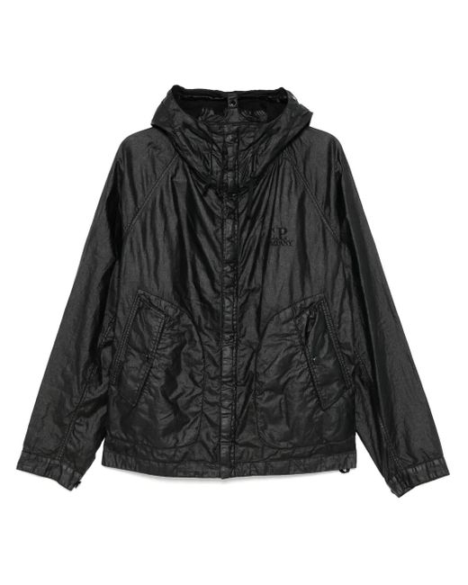 メンズ C P Company Goggle ワックス ジャケット Black