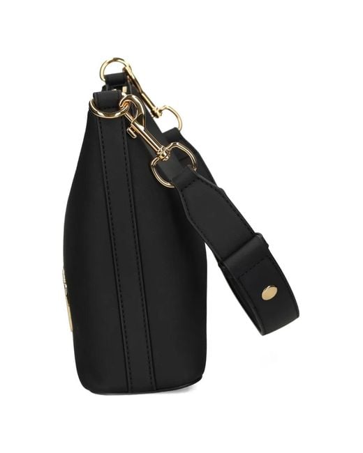 Love Moschino Black Logo-Embellishment Shoulder Bag