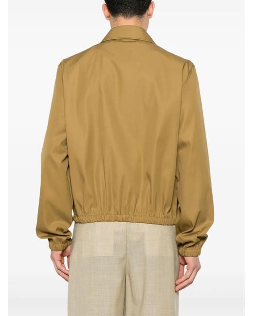AMI Natural Light Zip-Up Jacket for men