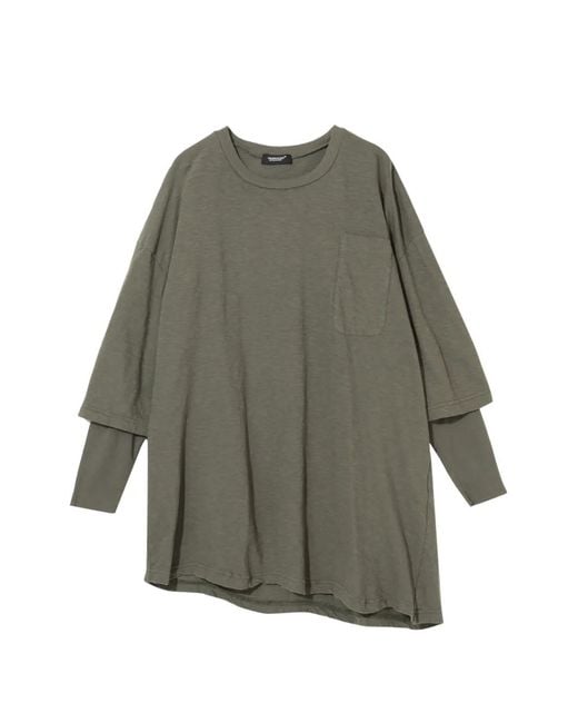 Undercover Gray Pocket Sweater for men