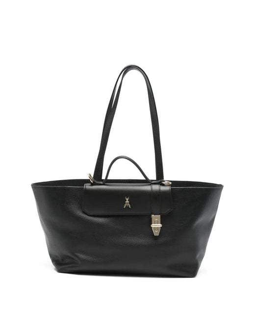 Patrizia Pepe Black Never Complete Tote Bag
