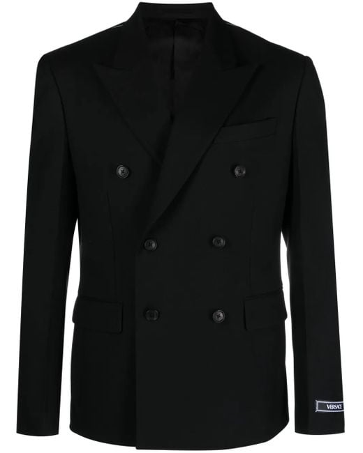 Jackets > blazers Versace pour homme en coloris Black