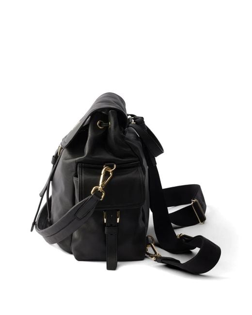 Prada Black Explore Medium Nappa Leather Backpack