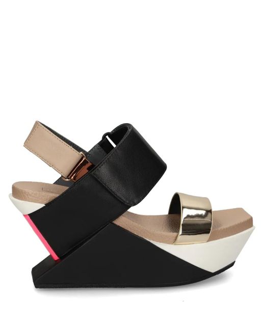 United Nude Black 100Mm Delta Sandals