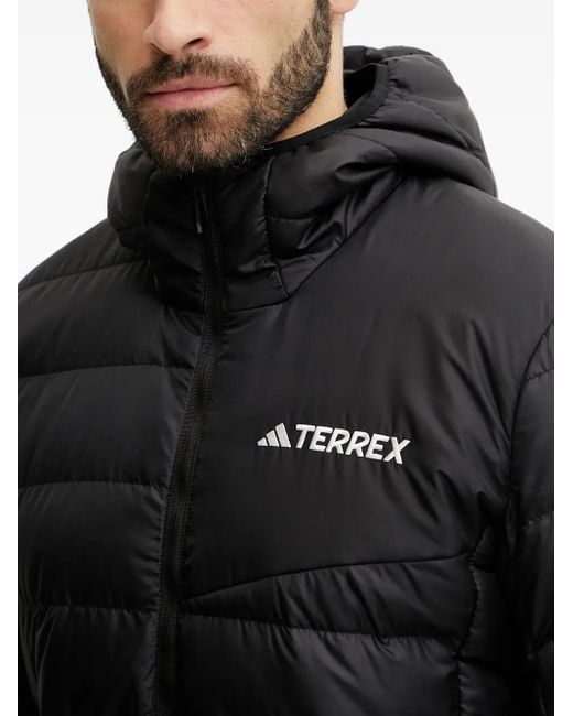 Giacca Terrex Con Cappuccio di Adidas in Black da Uomo