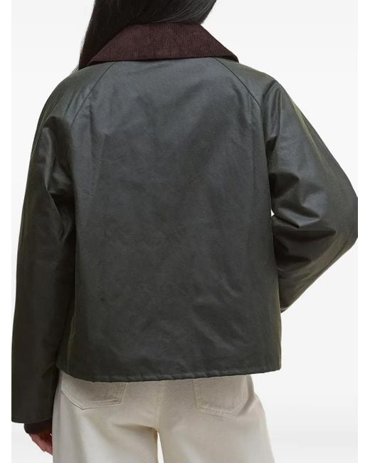 Barbour コーデュロイカラージップジャケット Black