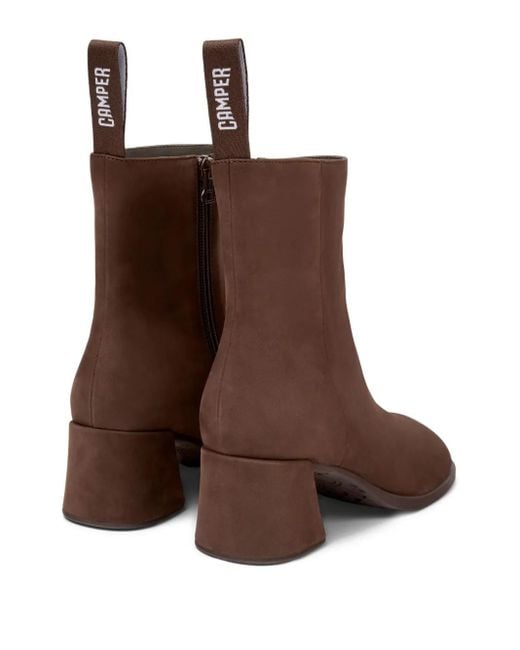 Camper Brown Kora Zip Boots