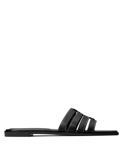 Tory Burch White Ines Leather Sandals