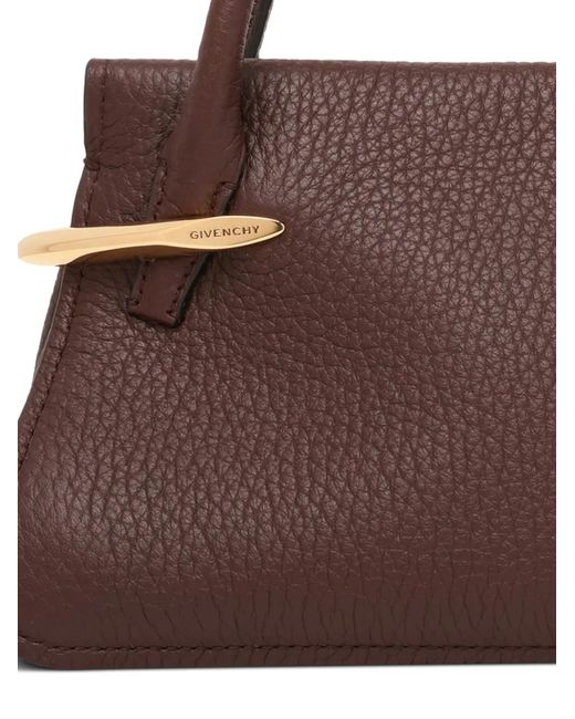 Givenchy Brown Mini Pinch Leather Tote Bag