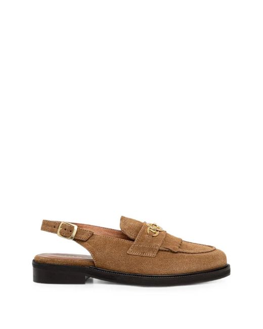 JONAK PARIS Brown Mocassins Delphy À Franges