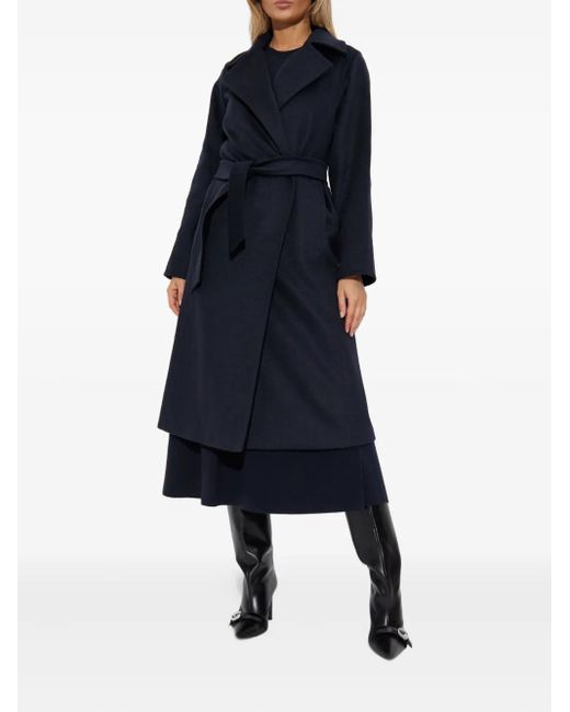 Max Mara Blue Wool Coat