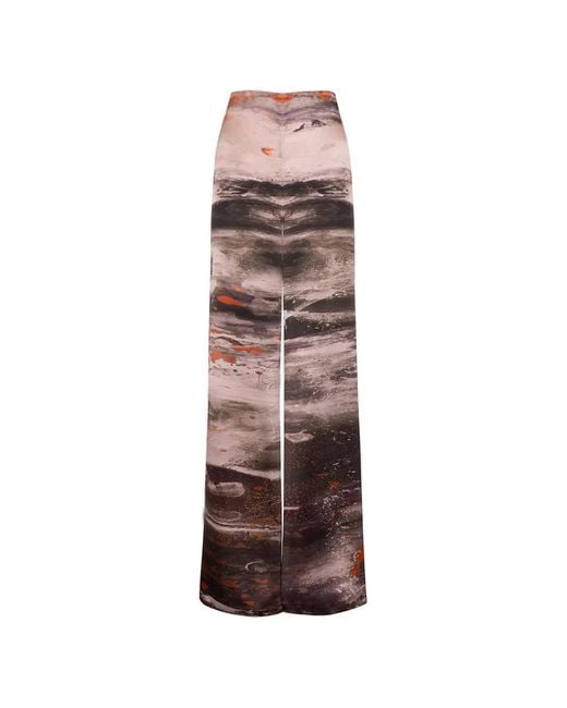 Roksanda Natural Arneau Brush-Print Trousers