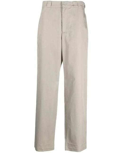 Givenchy Gerade Hose Mit Logo-Patch in Gray für Herren