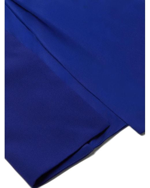 Vestido midi Medusa'95 drapeado Versace de color Blue