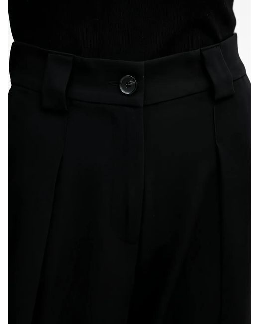 Sisley Black Pleated Trousers