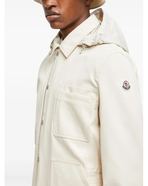 Moncler White Guerledan Shirt Jacket for men