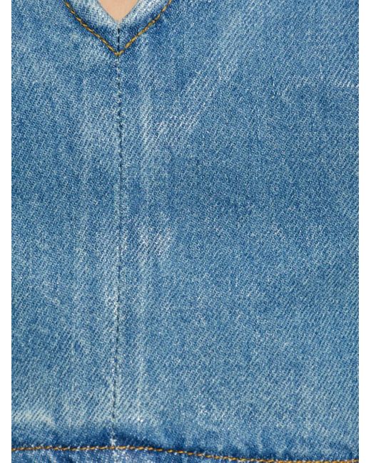 IRO Blue Oberteil mit V-Ausschnitt