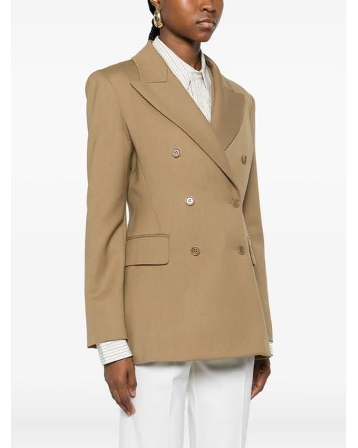 P.A.R.O.S.H. Natural Double-Breasted Blazer