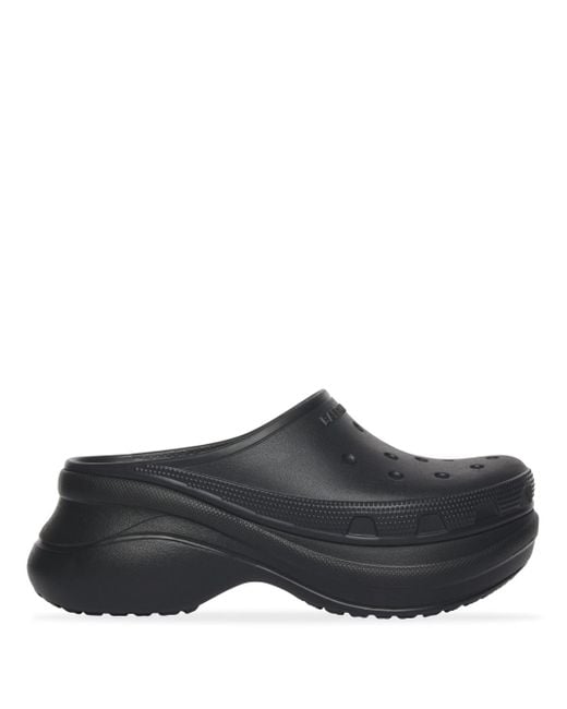 Balenciaga X Crocs Logo-embossed Slides in Grey for Men | Lyst UK
