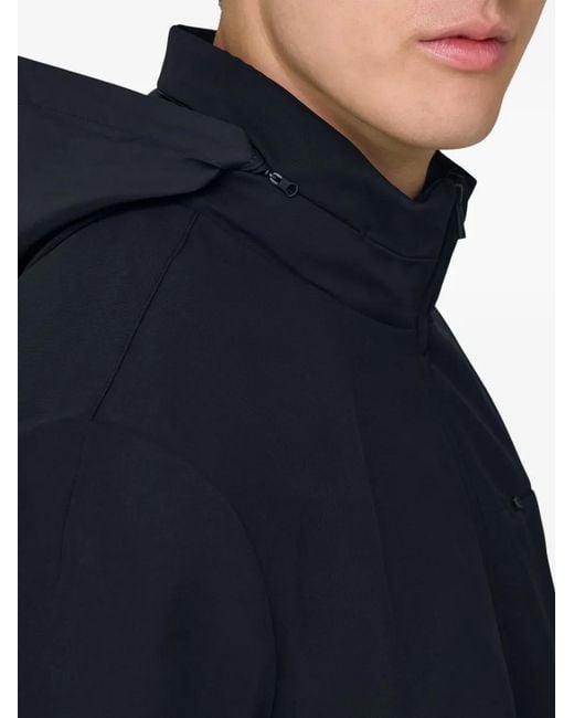 Boggi Blue Technical Fabric Bomber Jacket for men