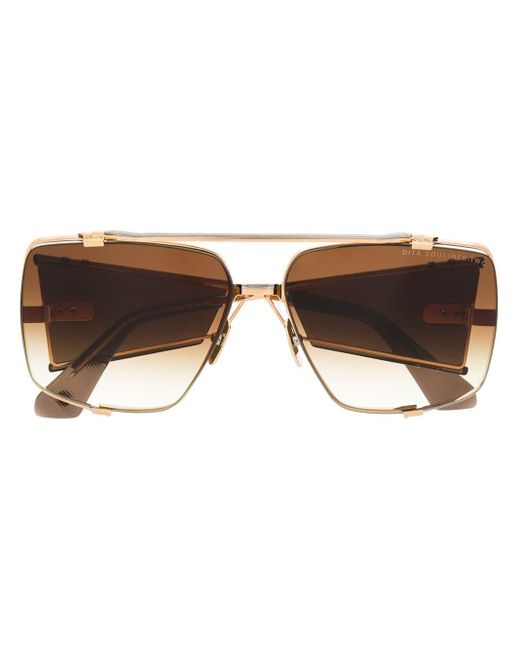 Dita Eyewear Brown Souliner-two Clip-on Sunglasses